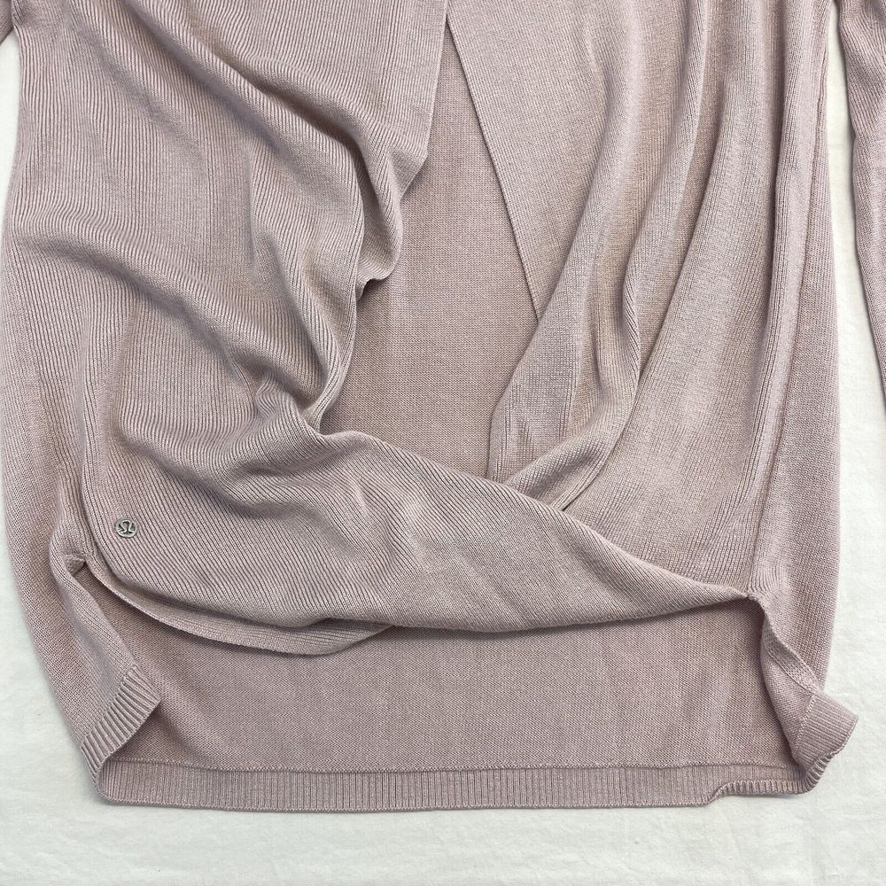 Lululemon Bring It Backbend Sweater Womens 4/6 Porcelain Pink - Picture 13 of 14